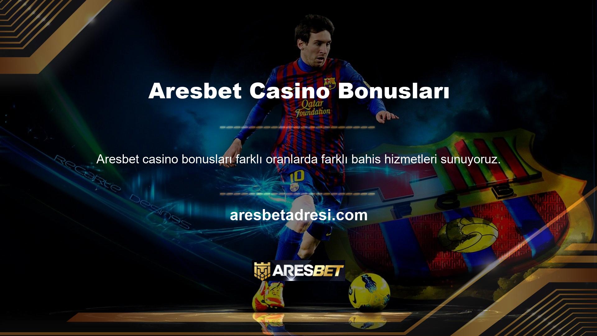 Örneğin Aresbet Casino Games, oyunlarının çeşitli versiyonlarını sunmaktadır